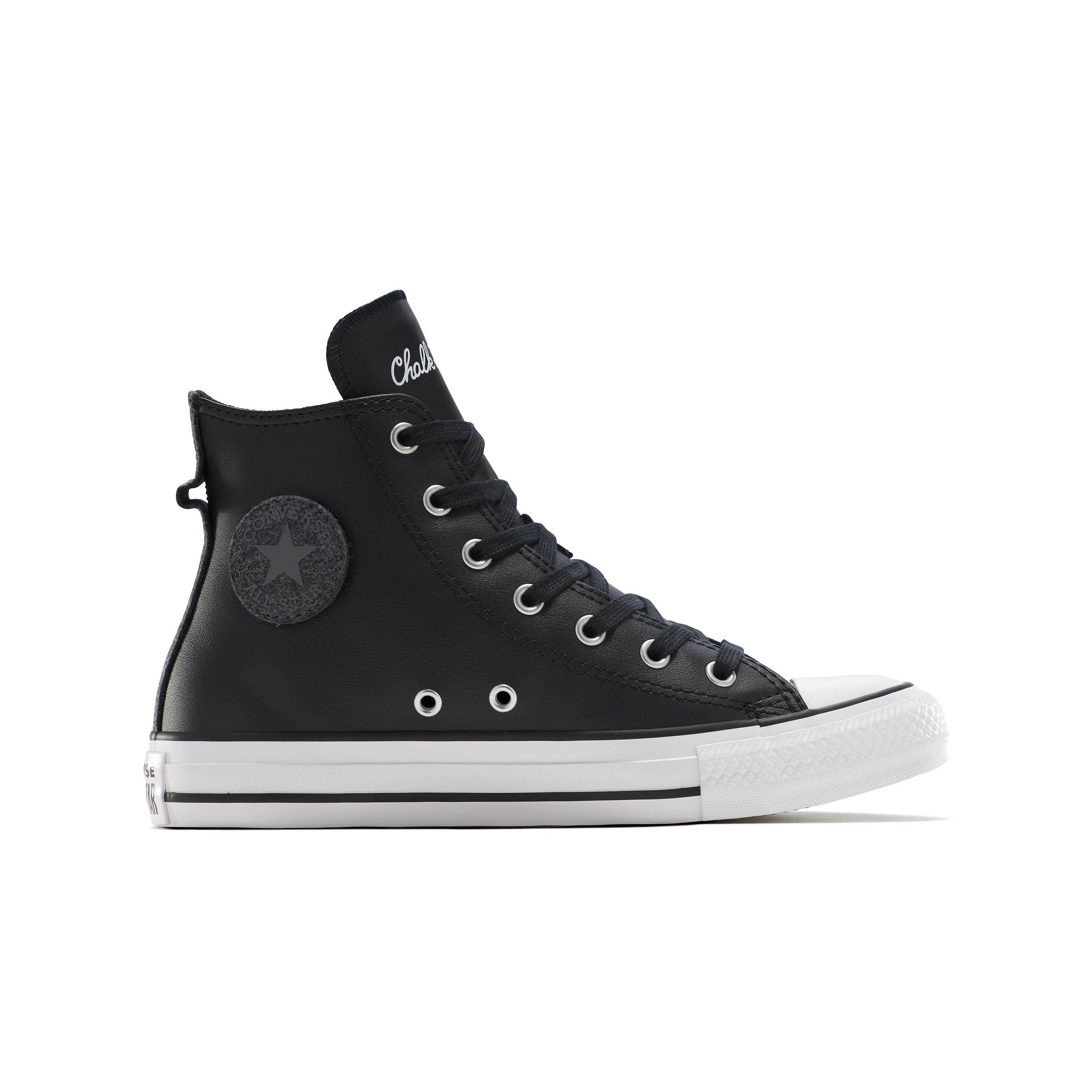 Converse Chuck Taylor All Star "Chalk Taylor" Grade School Boys' Shoe - BLACK